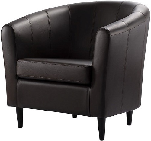 Интерьерное кресло Ikea Тульста (глосе/бумстад темно-коричневый) 804.489.06