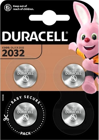 Батарейка DURACELL Specialistica Litio CR2032 (таблетка, 4 шт)