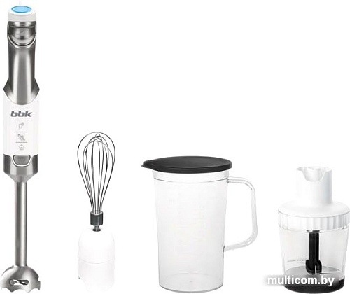 Погружной блендер BBK KBH1016 (нержавеющая сталь/белый)