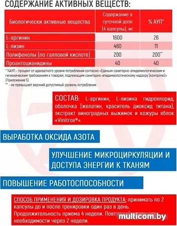 Аминокислоты Академия-Т ViNitro (120 капсул)