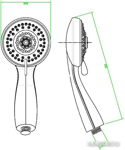 Душевая лейка Maxonor Pure Life PL10