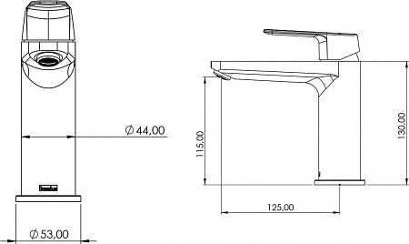 Смеситель Teska Quars Е5616