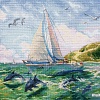 Набор для вышивания Овен Морские прогулки 1497