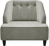 Интерьерное кресло Brioli Дино П (велюр, B8 светло-серый/темные ножки)