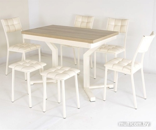 Обеденная группа AMC К4.1С331 (слоновая кость/дуб небраска)