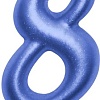 Свеча для торта Мультидом Овал Цифра 8 МС5-48 (синий)