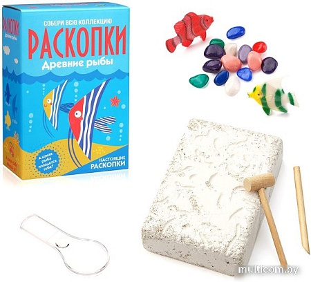 Набор для опытов Bumbaram Раскопки Раскопки. Рыбы dig-12
