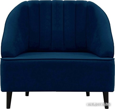 Интерьерное кресло Brioli Донато (велюр, B69 синий/темные ножки)
