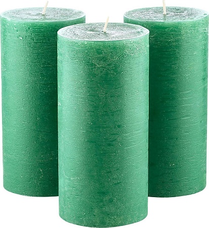 Набор свечей Мелт 150 мм (3 шт, темно-зеленый)