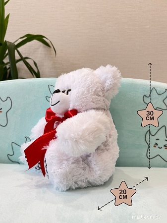 Классическая игрушка Sun&Rain Медведь Антоша 30см (белый)