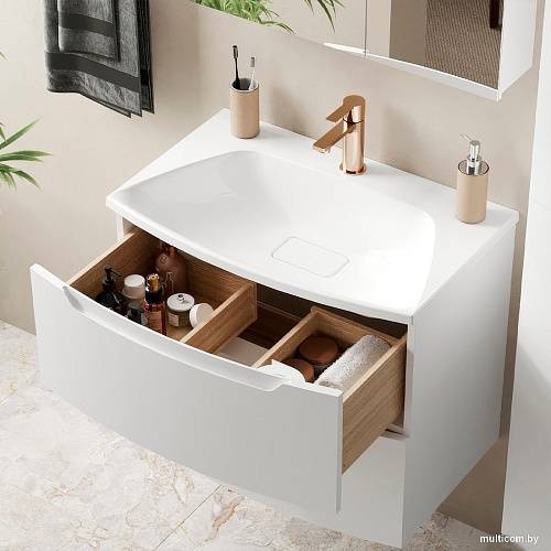 Belux Тумба под умывальник Ганновер НП 70-02 (1, белый глянец)