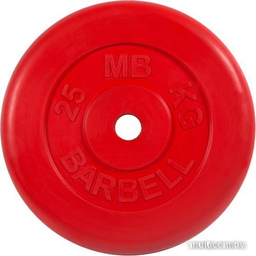 MB Barbell Стандарт 31 мм (1x25 кг, красный)