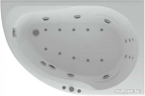 Ванна Aquatek Вирго 150x100 (правая, с экраном)