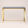 Консольный стол Stool Group Бруклин 115x30 ECST-013-TG-SK (стекло Smoke/сталь золото)