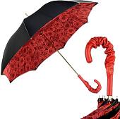 Зонт Pasotti Nero Rosa Rosso Pelle