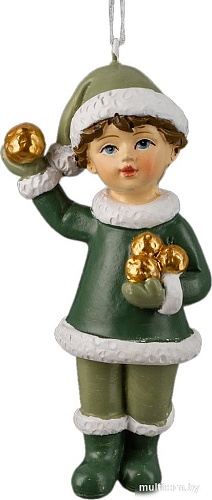 Елочная игрушка Erich Krause Decor. Мальчик с золотыми снежками 62442