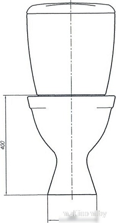 Унитаз напольный Лобненский стройфарфор Оптима Стандарт 10/1/5/3-51