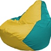 Кресло-мешок Flagman Груша Макси Г2.1-264 (жёлтый/бирюза)