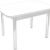 Кухонный стол Solt Роззи 1 №192 с обвязкой (кромка белая/царга белая/ноги белые)
