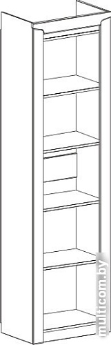 Шкаф-пенал Мебельград Соренто 60x38.5x210 (дуб стирлинг/кофе структурный матовый)