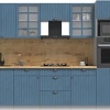 Готовая кухня Интерлиния Берес 2.8В (дуб лазурный/дуб бунратти)
