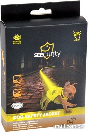 Жилетка для животных Duvo Plus 1270022/DV (S, желтый/черный)