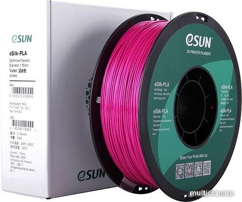 eSUN eSilk PLA 1.75 мм 1000 г (пурпурный)