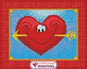 Алмазная мозаика Алмазная Живопись Довольное сердце АЖ-1309