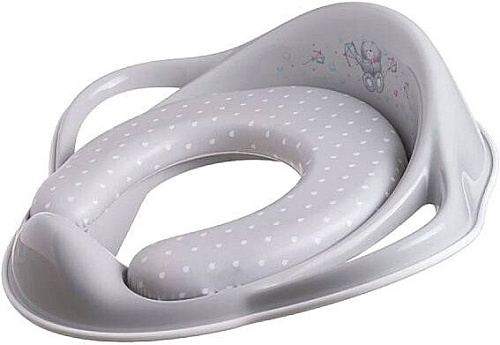 Детская накладка на унитаз Maltex Мишка 6167 (серый/белый)