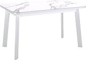 Кухонный стол Kenner AA1200 (белый/керамика/мрамор белый)