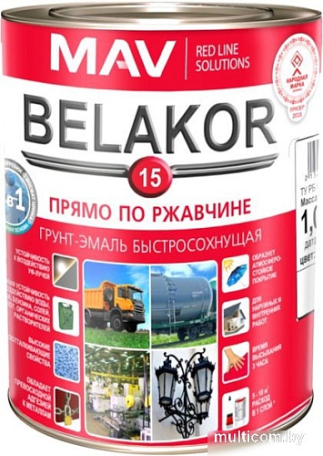 MAV Belakor-15 1 л (белый матовый)