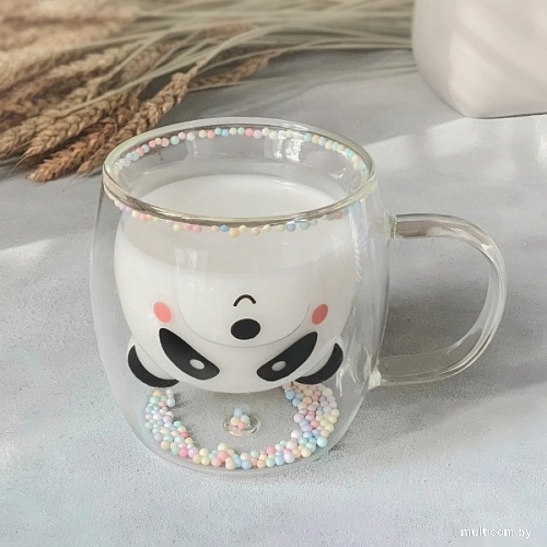 Кружка Mandarin Decor Бамбино Панда с конфетти DC8125PK