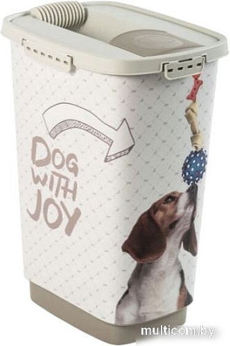 Контейнер для корма Rotho Cody Dog with Joy 25 л (белый)