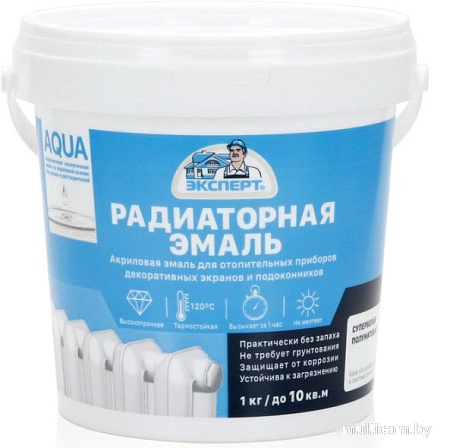 Эксперт Акриловая для радиаторов 1 кг (полуматовый)