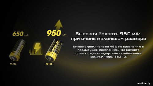 Аккумулятор Nitecore NL169