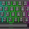 Клавиатура Royal Kludge RK61 RGB (черный, RK Red)