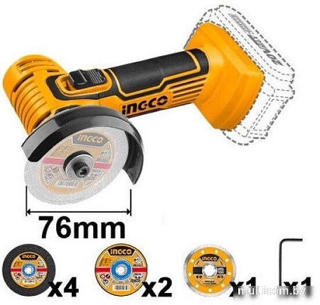 Угловая шлифмашина Ingco CAGLI7601