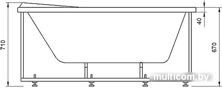 Ванна Aquatek Бетта 170x95