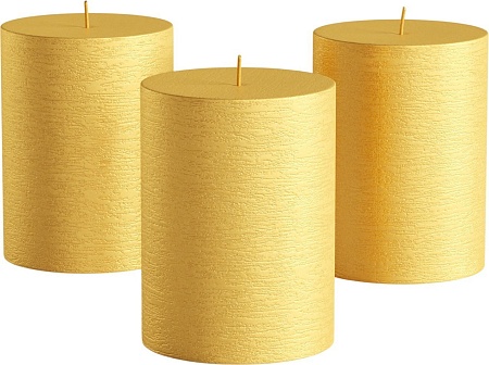 Набор свечей Мелт 100 мм (3 шт, золотой)