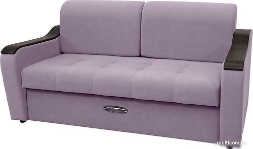 Диван Сириус Лидер-3 НПБ 185x110 (Eva 13 велюр светло-фиолетовый)