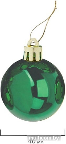 Елочная игрушка Золотая сказка зеленый 591126 12 шт