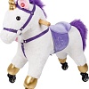 Каталка Amarobaby Funny Horse Лошадка AMARO-28FH-BeFi (белый/фиолетовый)