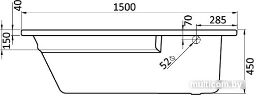 Ванна Santek Гоа 150x100 R [1WH112032]