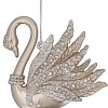 Елочная игрушка Gisela Graham Magnolia. Лебедь 15332 (золотистый)