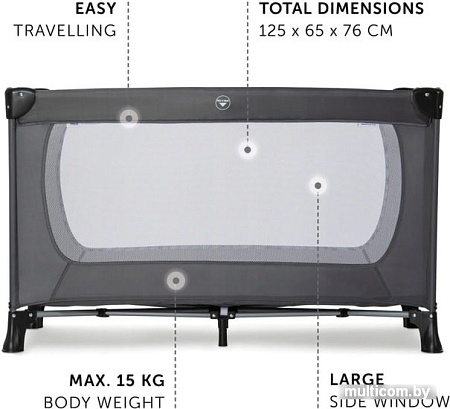 Манеж-кровать Hauck Dream'n Play Plus (grey)