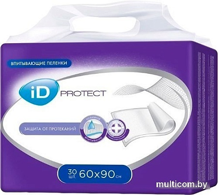 Пеленки ID Protect 60x90 (30 шт)