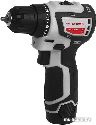 Дрель-шуруповерт Интерскол ДА-10/12В (с 2-мя АКБ, кейс)