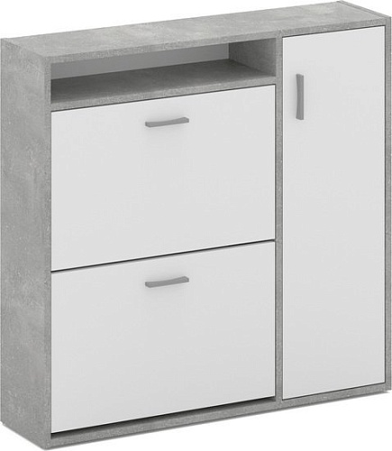 Тумба для обуви Империал Толедо-1 (ателье светлый/белый)