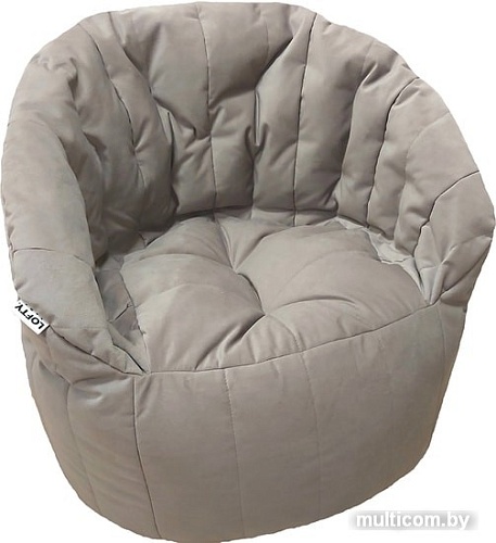 Кресло-мешок LoftyHome Энджой XL (велюр, серый)