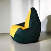 Кресло-мешок Mio Tesoro Груша Kombo XXL GF-130x85-ZZH (зеленый/желтый)